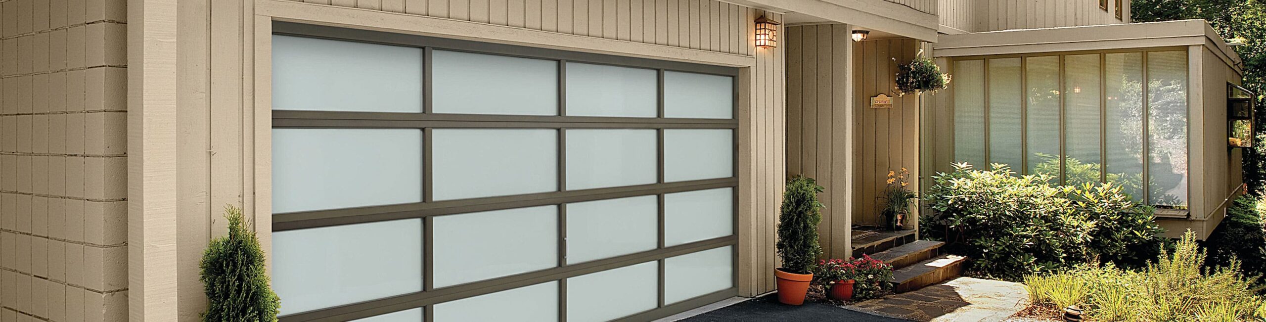 glass garage doors