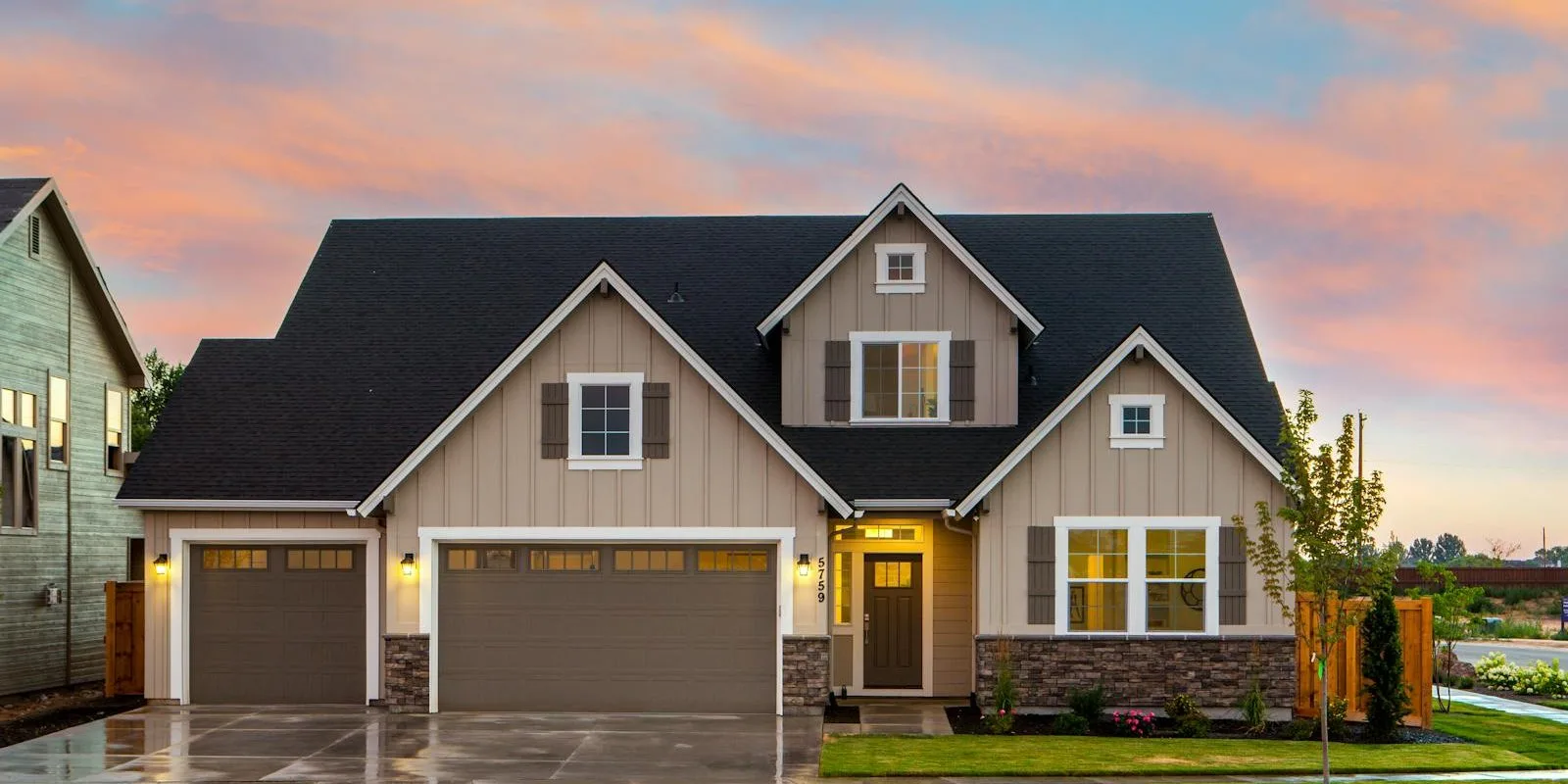Garage Door Repair and Installation in Salt Lake City: A Complete Local Guide (2026) Residential home with garage doors in Salt Lake City Utah area